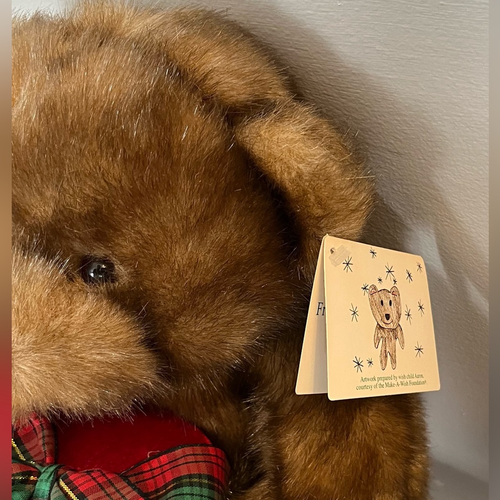 NWT THE ORIGINAL GORDON’S JEWELLERS’ (GUND) Make•A•Wish Faux Fur Teddy Bear. - Picture 6 of 7